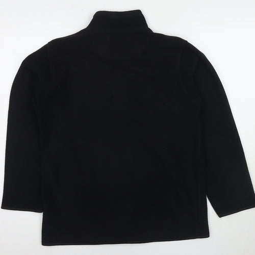 EWM Womens Black Jacket Size 10 Zip - Size 10-12