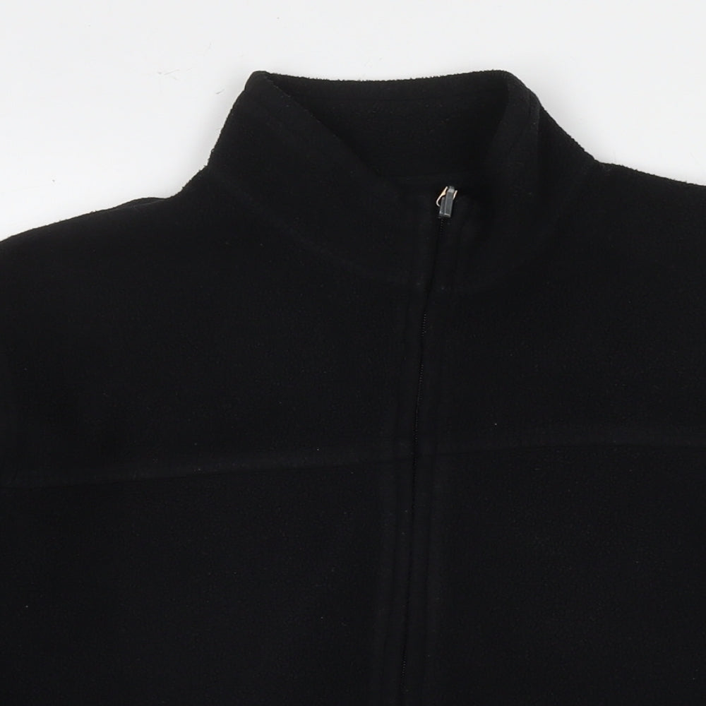 EWM Womens Black Jacket Size 10 Zip - Size 10-12