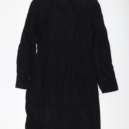 Danny & Nicole Womens Black Polyester Sheath Size 12 Round Neck Zip
