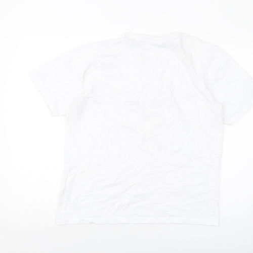 PlayStation Mens White Cotton T-Shirt Size M Crew Neck