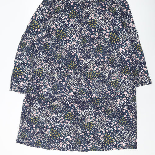 Bonmarché Womens Multicoloured Floral Cotton Tank Dress Size 20 Round Neck Pullover