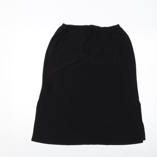 Nasty Gal Womens Black Polyester A-Line Skirt Size 16