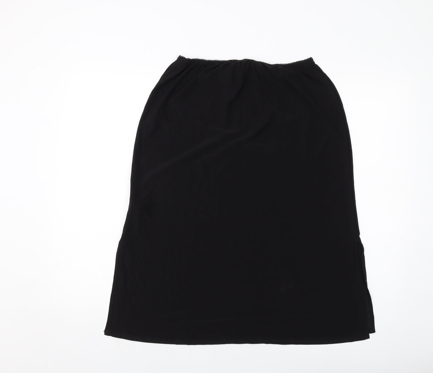 Nasty Gal Womens Black Polyester A-Line Skirt Size 16