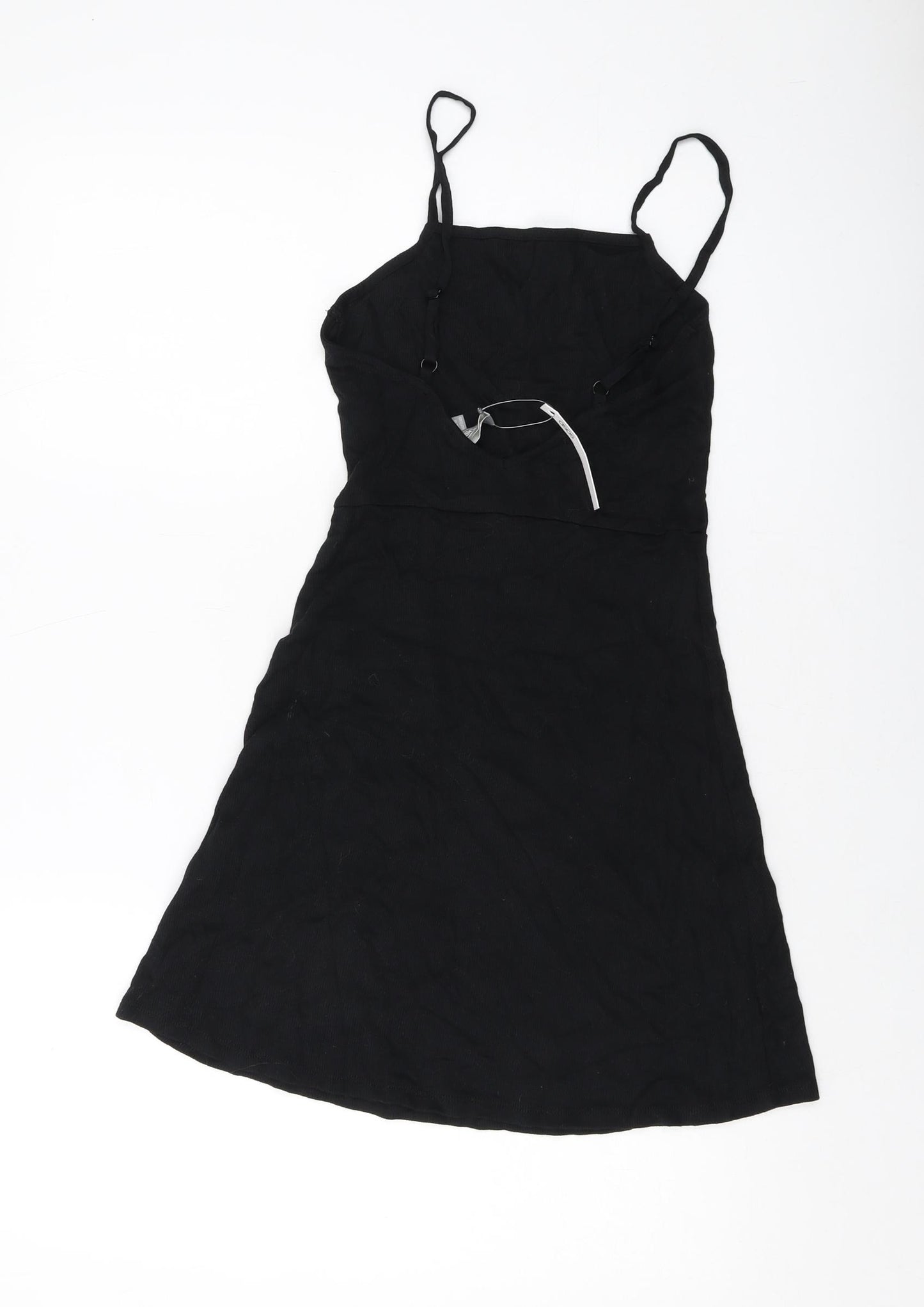 ASOS Womens Black Modal A-Line Size 8 Square Neck Pullover