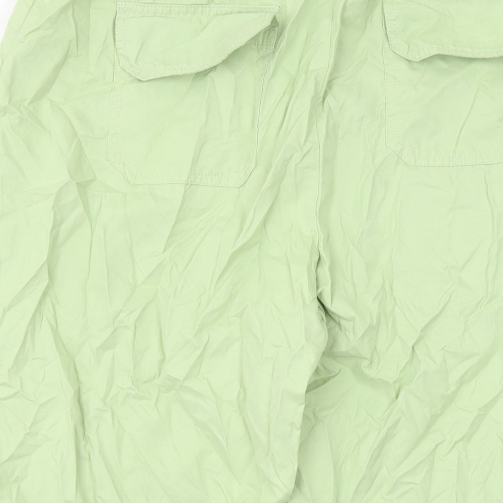 Maine Womens Green Polyester Trousers Size 16 L21 in Regular Button