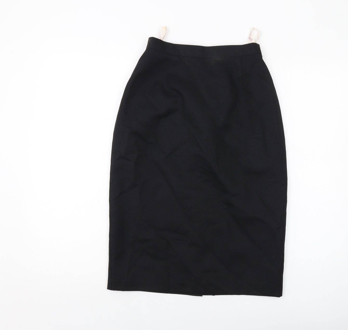 Simon Jersey Womens Black Polyester Straight & Pencil Skirt Size 10 Zip