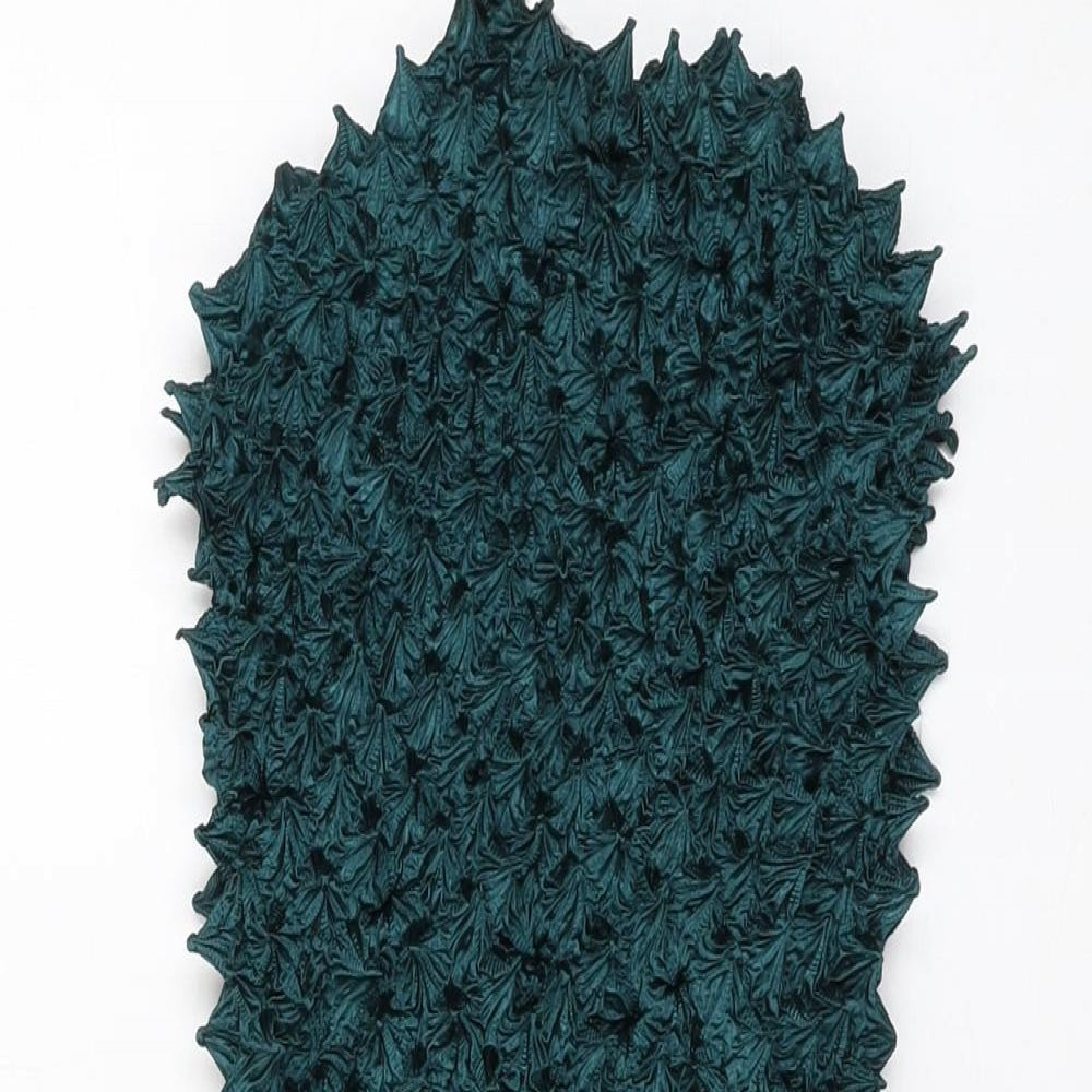 Zara Womens Green Polyester Mini Size M Mock Neck Pullover