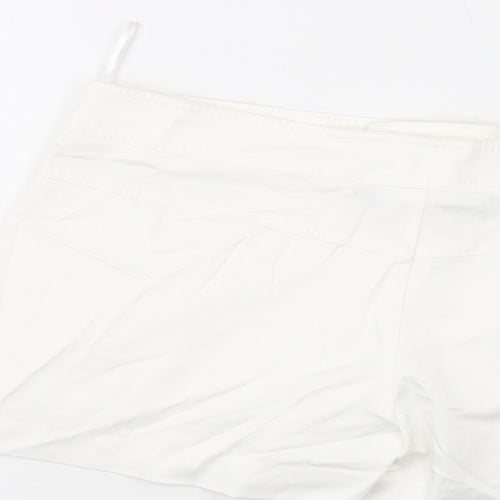 Zara Womens Ivory Polyester Skort Skirt Size S Hook & Eye