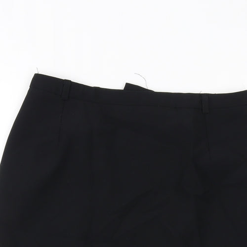 ASOS Womens Black Polyester Straight & Pencil Skirt Size 10 Zip