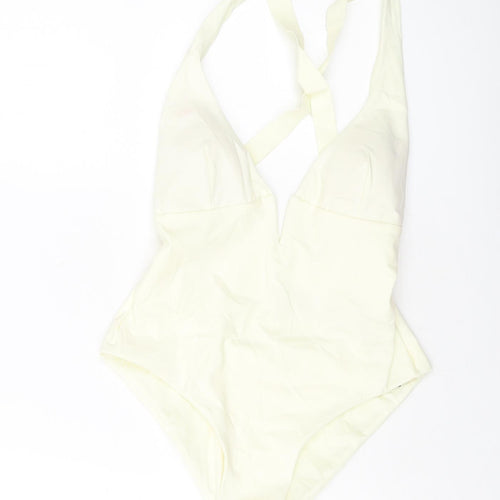 Zara Womens Ivory Polyamide One Piece Size M