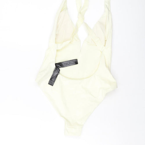 Zara Womens Ivory Polyamide One Piece Size M