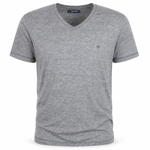 Bonobo Mens Grey Cotton T-Shirt Size M V-Neck