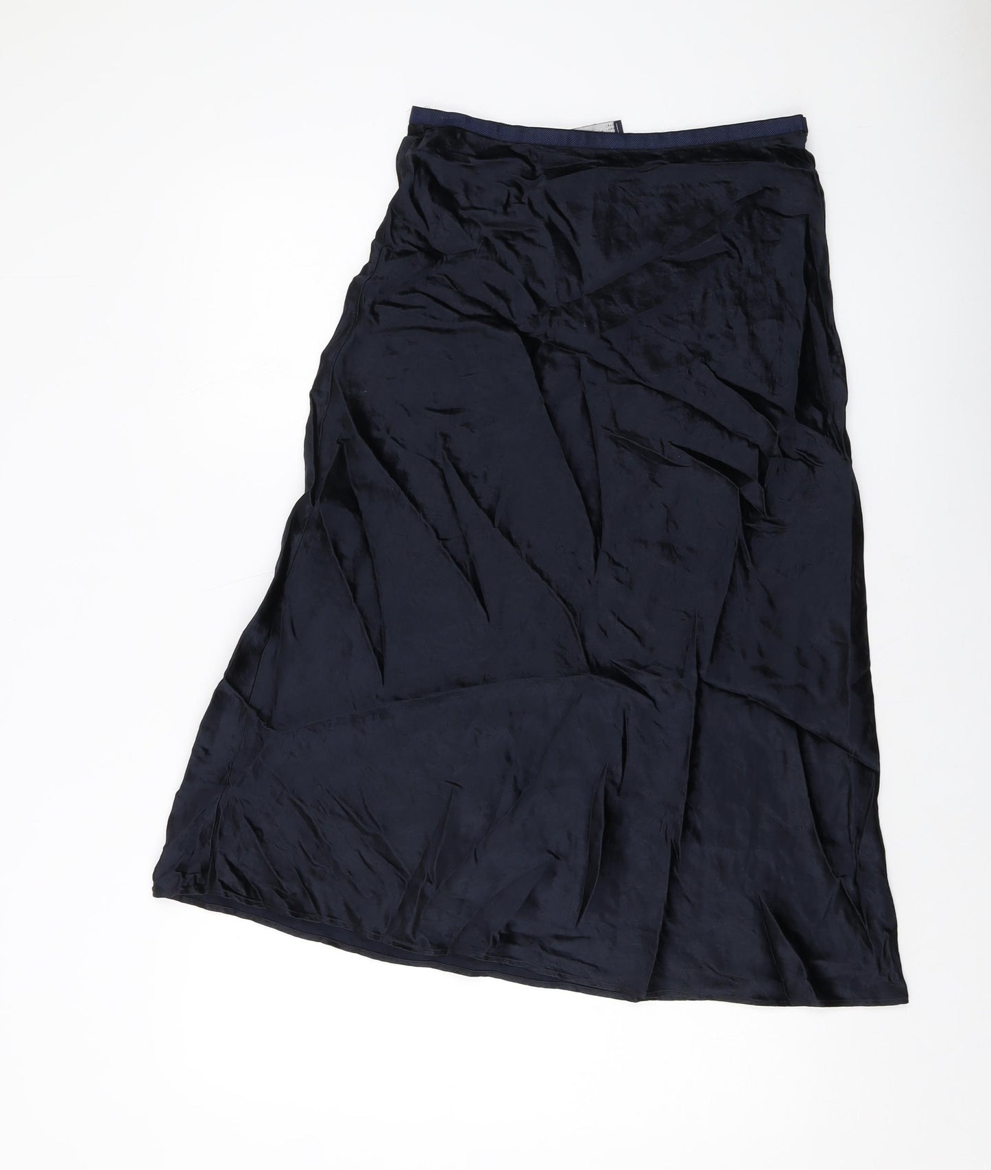 Marks and Spencer Womens Blue Acetate A-Line Skirt Size 10