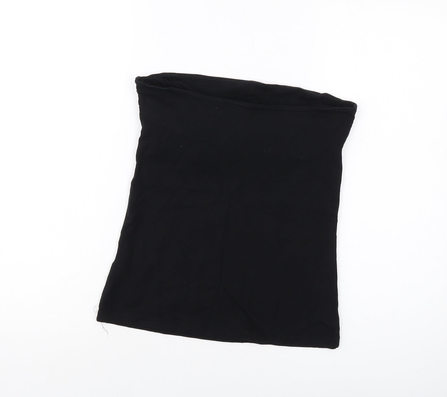 H&M Womens Black Cotton Basic Tank Size M Square Neck