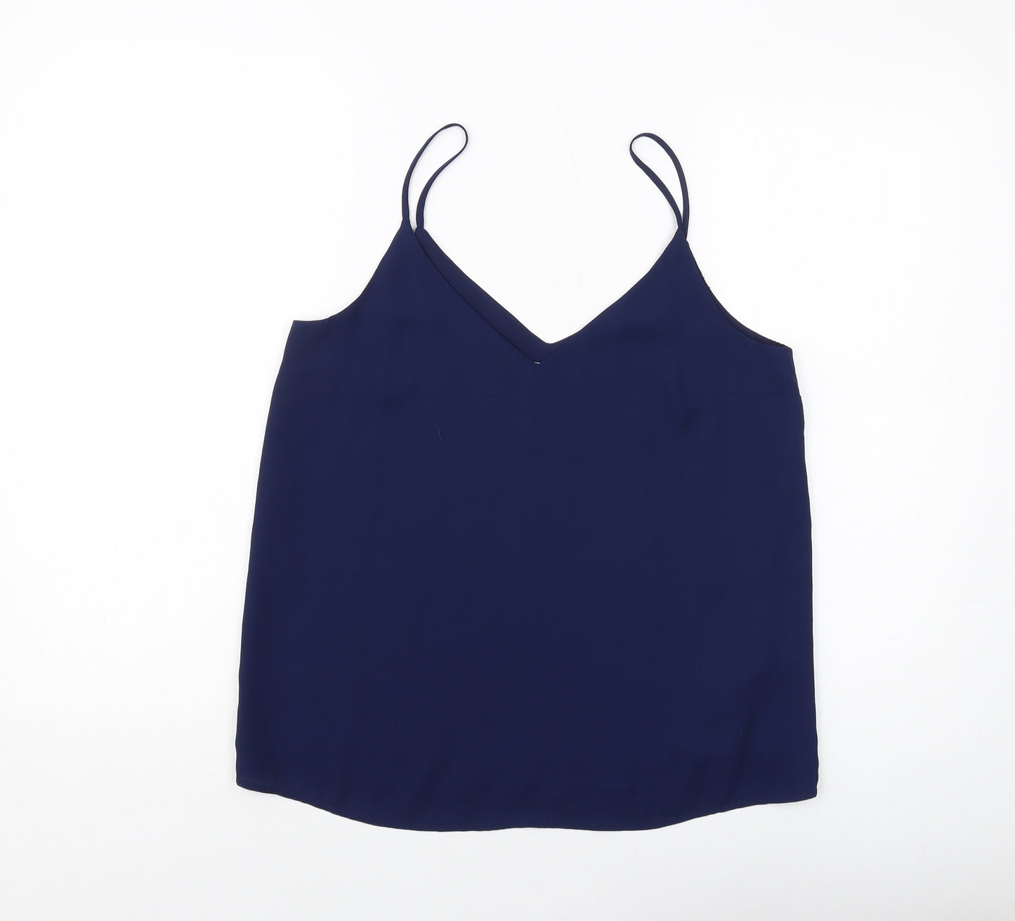 Oasis Womens Blue Polyester Camisole Tank Size 12 V-Neck
