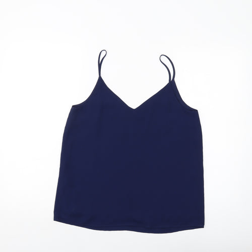 Oasis Womens Blue Polyester Camisole Tank Size 12 V-Neck