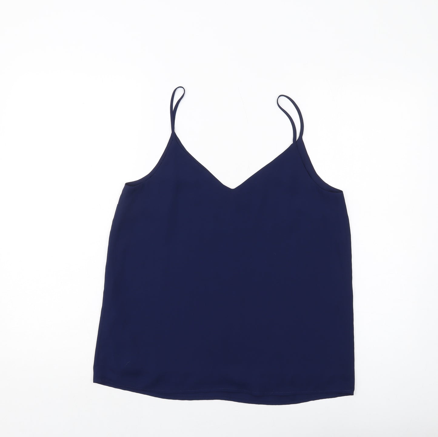 Oasis Womens Blue Polyester Camisole Tank Size 12 V-Neck