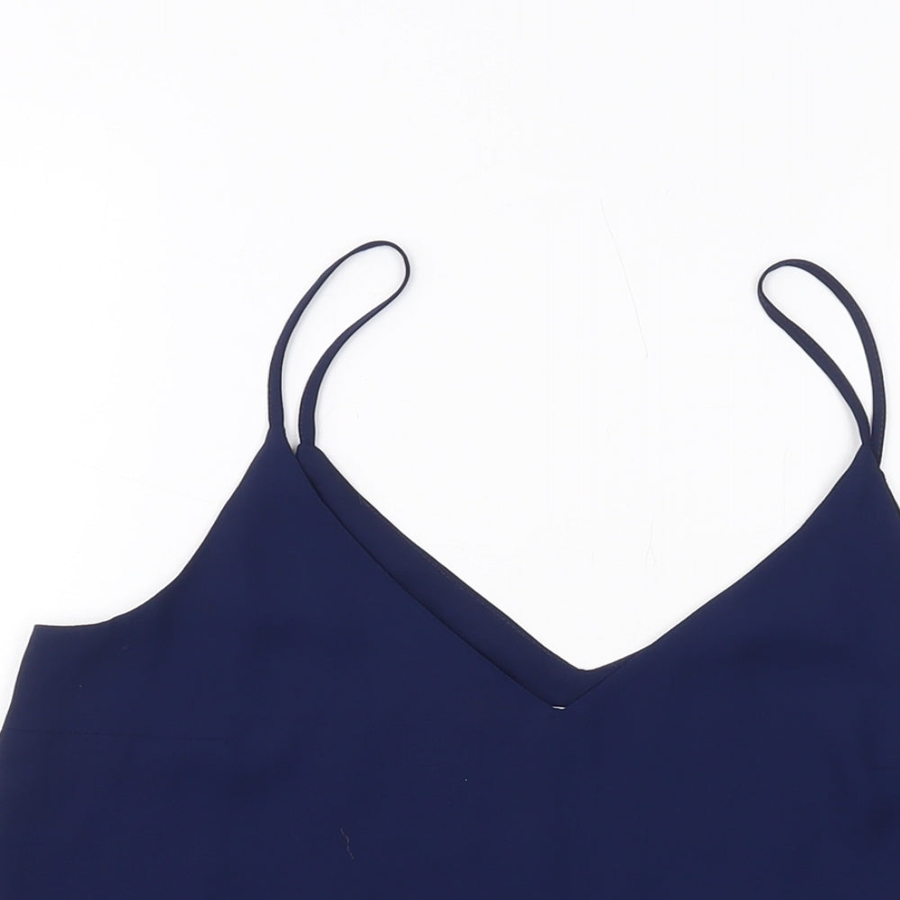 Oasis Womens Blue Polyester Camisole Tank Size 12 V-Neck