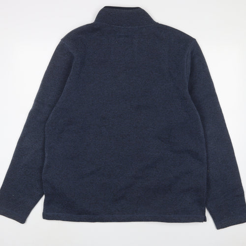 Weird Fish Mens Blue Polyester Pullover Sweatshirt Size XL - Embroidered, Logo