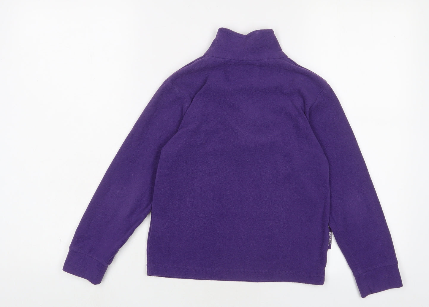 Mountain Warehouse Girls Purple Polyester Pullover Sweatshirt Size 7-8 Years Zip