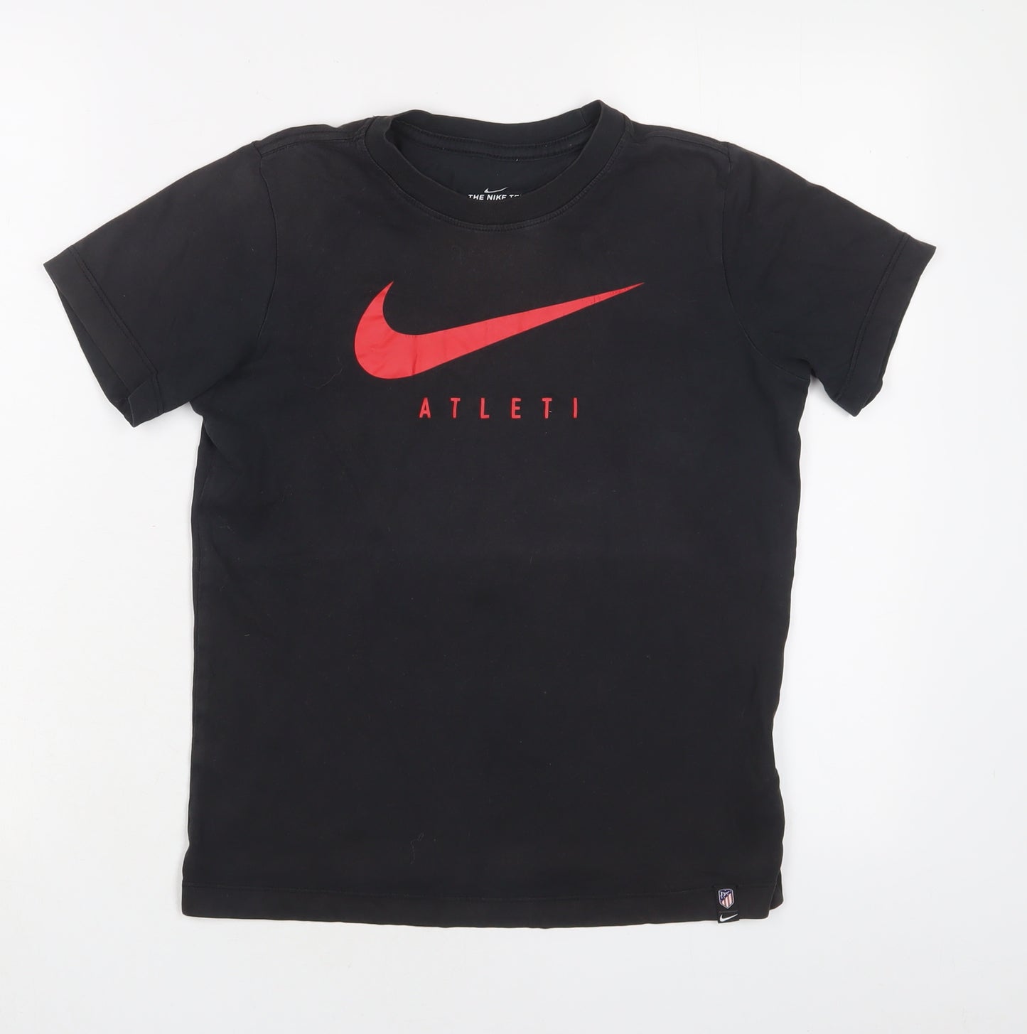 NEXT Boys Black Cotton Basic T-Shirt Size 10-11 Years Crew Neck Pullover