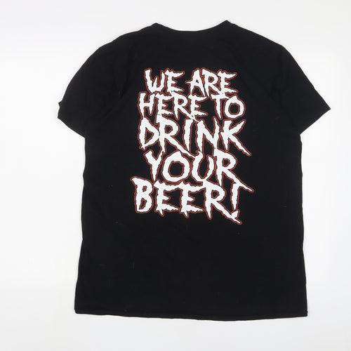 Alestorm Mens Black Cotton T-Shirt Size L Crew Neck