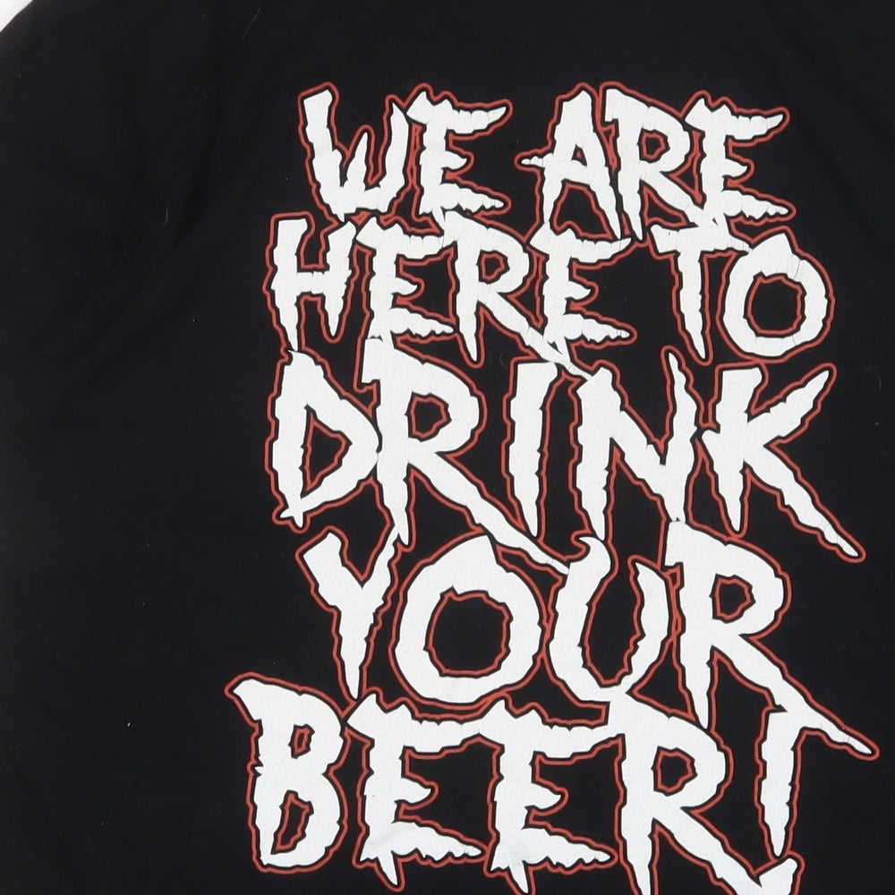 Alestorm Mens Black Cotton T-Shirt Size L Crew Neck