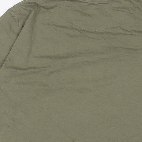 Hi Gear Mens Green Cotton T-Shirt Size L Crew Neck
