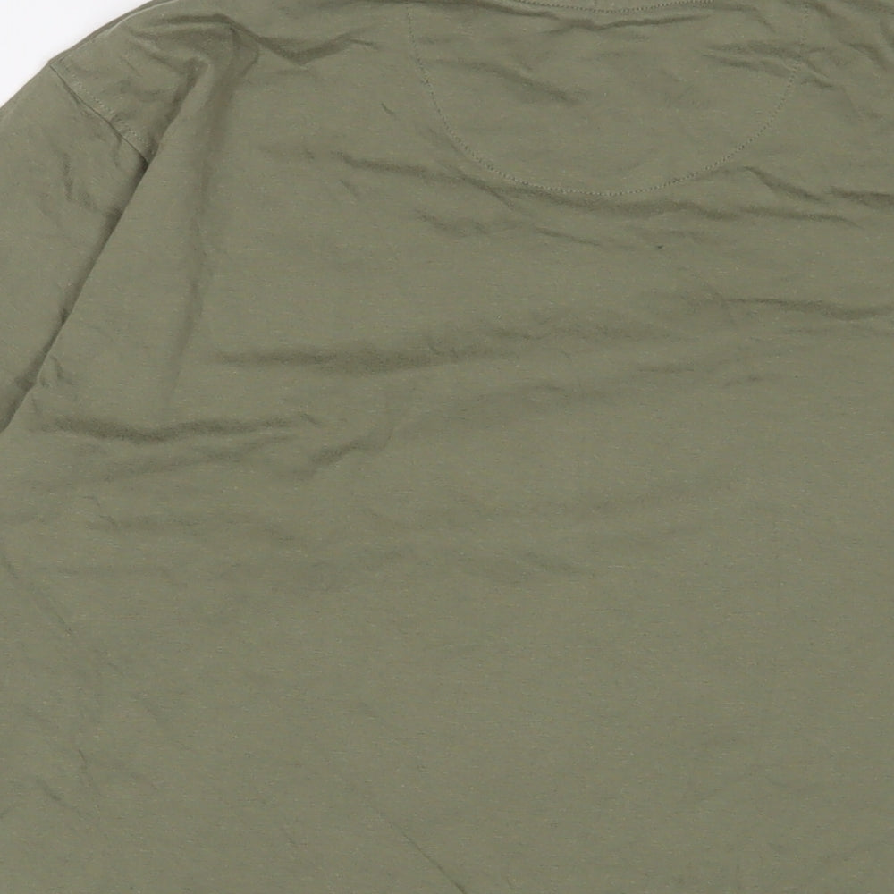 Hi Gear Mens Green Cotton T-Shirt Size L Crew Neck