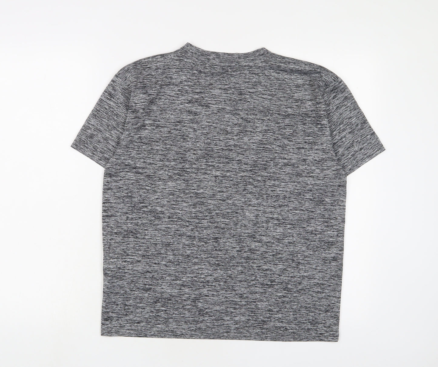 Under armour Womens Grey Polyester Basic T-Shirt Size S Crew Neck Pullover