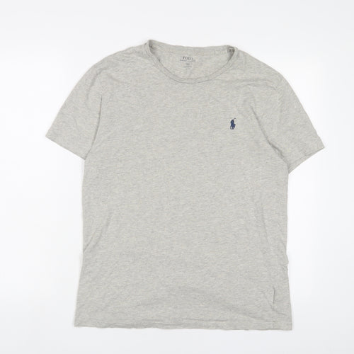 Ralph Lauren Mens Grey Cotton T-Shirt Size M Crew Neck