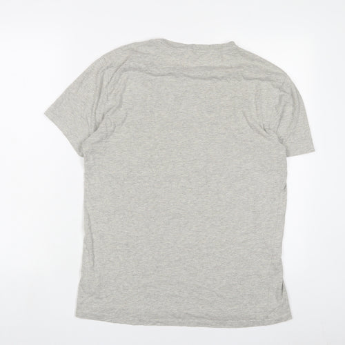 Ralph Lauren Mens Grey Cotton T-Shirt Size M Crew Neck