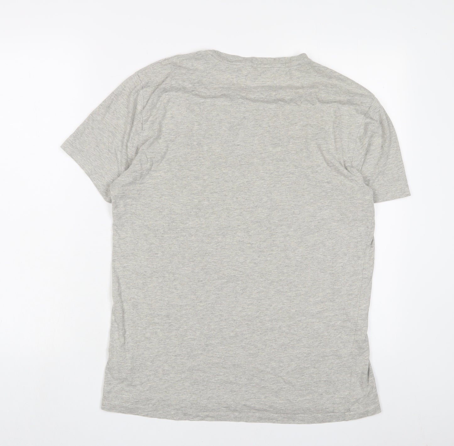 Ralph Lauren Mens Grey Cotton T-Shirt Size M Crew Neck