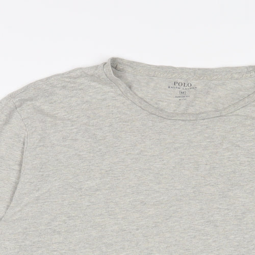 Ralph Lauren Mens Grey Cotton T-Shirt Size M Crew Neck