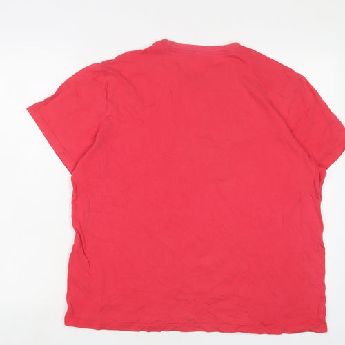 Paul Smith Mens Red Cotton T-Shirt Size XL Crew Neck