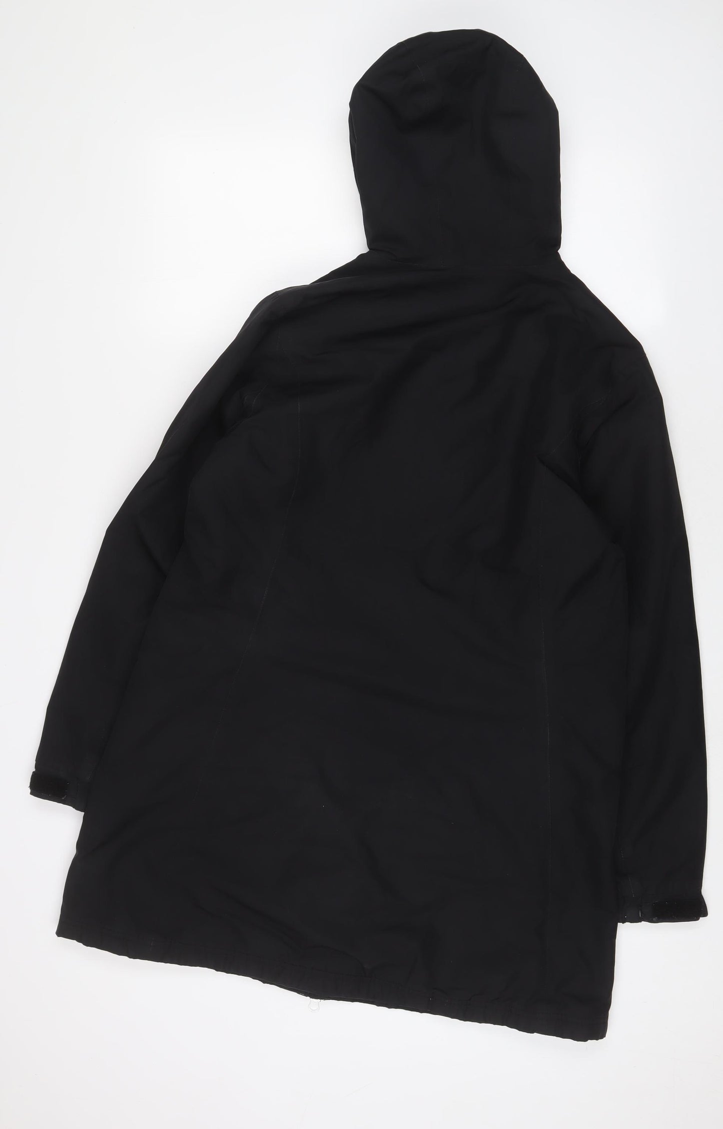 Helly Hansen Mens Black Jacket Coat Size L Zip - Logo