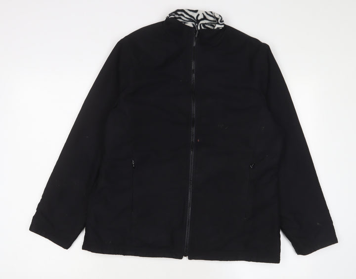 DASH Womens Black Jacket Size 12 Zip