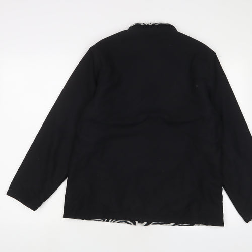 DASH Womens Black Jacket Size 12 Zip