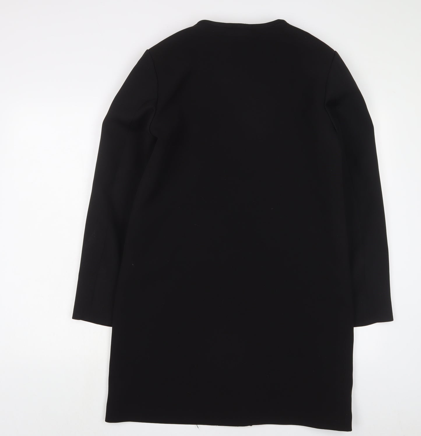 H&M Womens Black Jacket Blazer Size 12 Snap