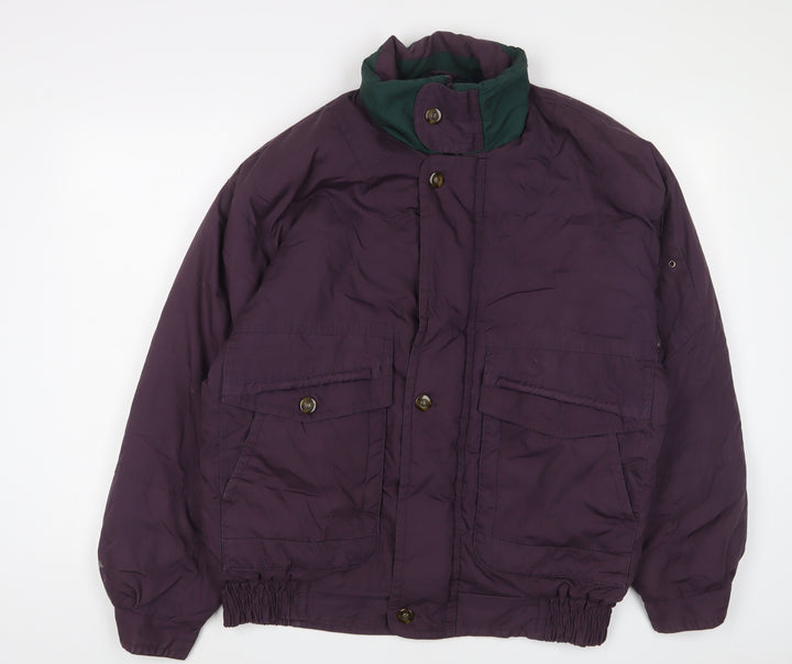 Country Trader Womens Purple Jacket Size L Zip
