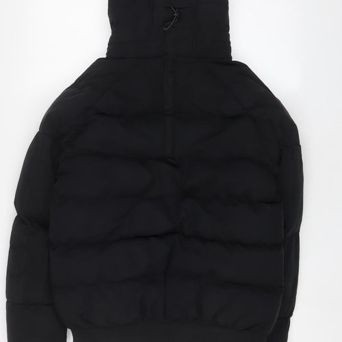 Kings Will Dream Womens Black Quilted Coat Size S Zip