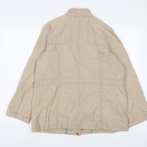 RJR.John Rocha Womens Beige Jacket Size 14 Zip