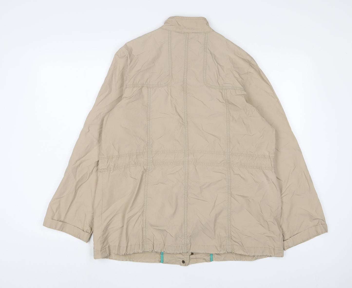 RJR.John Rocha Womens Beige Jacket Size 14 Zip