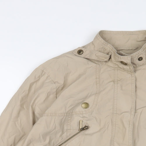 RJR.John Rocha Womens Beige Jacket Size 14 Zip