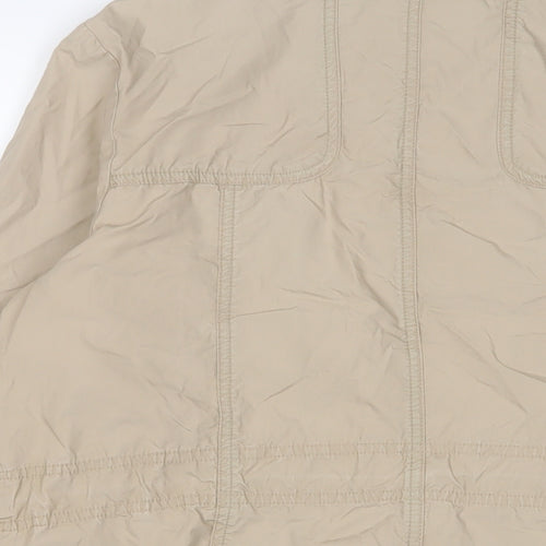 RJR.John Rocha Womens Beige Jacket Size 14 Zip