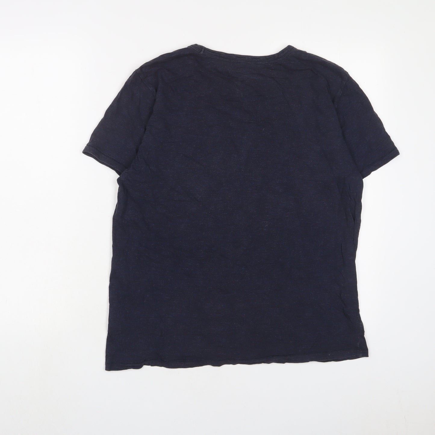 Lee Womens Blue Cotton Basic T-Shirt Size M Crew Neck