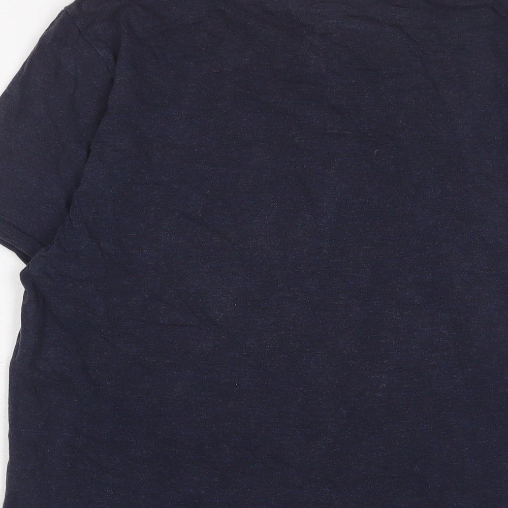 Lee Womens Blue Cotton Basic T-Shirt Size M Crew Neck