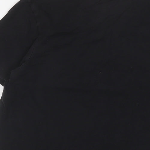 adidas Mens Black Cotton T-Shirt Size M Crew Neck