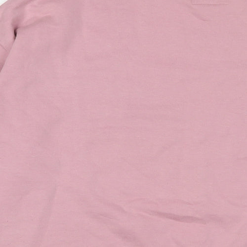 Lefties Womens Pink Cotton Pullover Sweatshirt Size M Pullover
