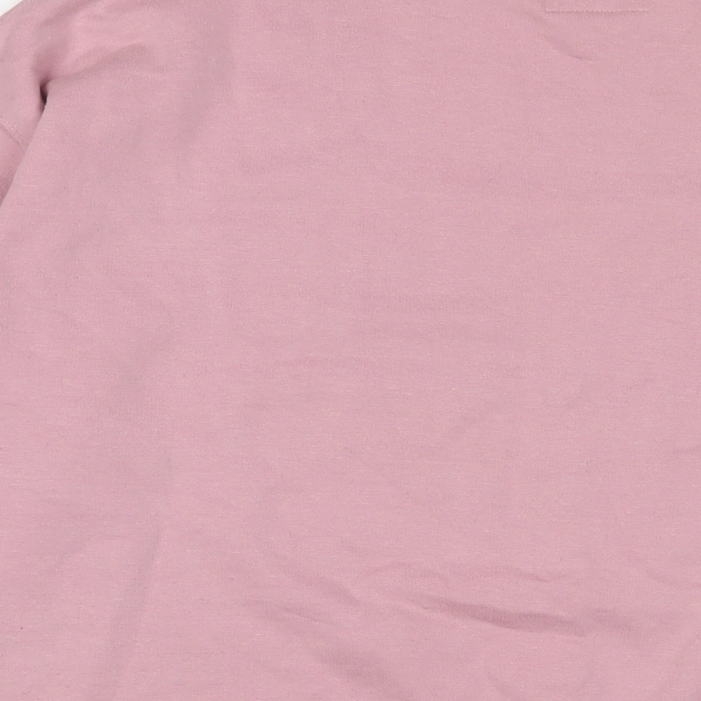 Lefties Womens Pink Cotton Pullover Sweatshirt Size M Pullover